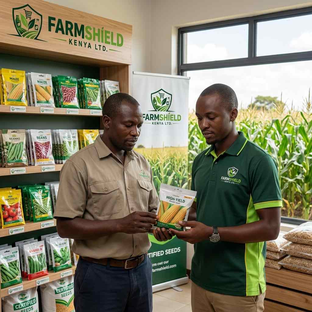 High-yield maize seed display